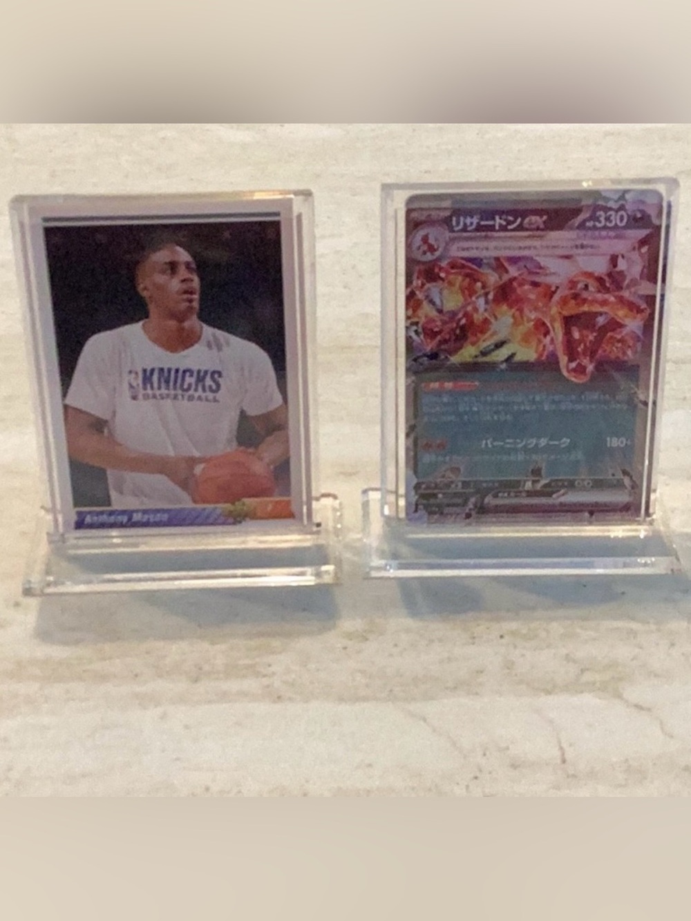 Pokemon Card Stand Premium Acrylic Display Holder For Trading Cards Lot of 2 New